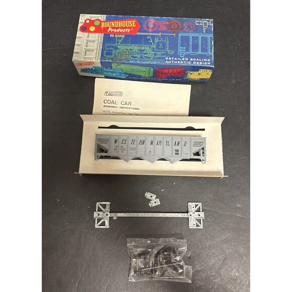 Roundhouse 1534 Western Maryland 3 Bay Rib Side Hopper WM 85070 Kit HO Gauge - Picture 2 of 6